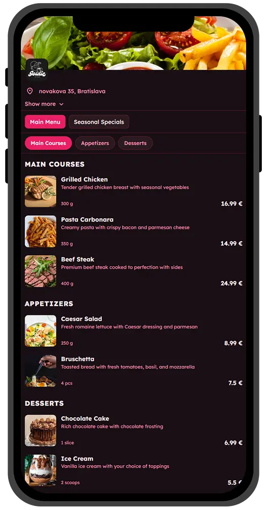 Menu theme 4