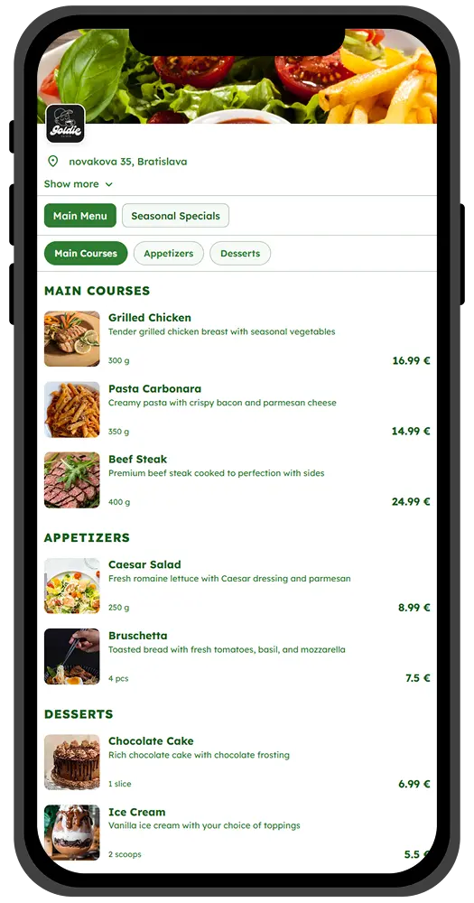 Menu theme 2