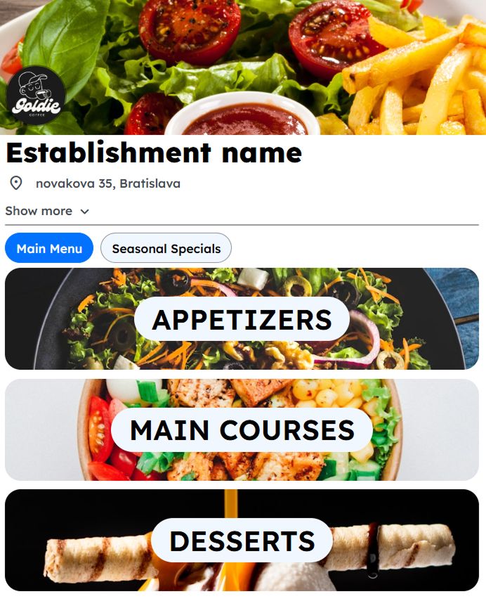 Menu template 2